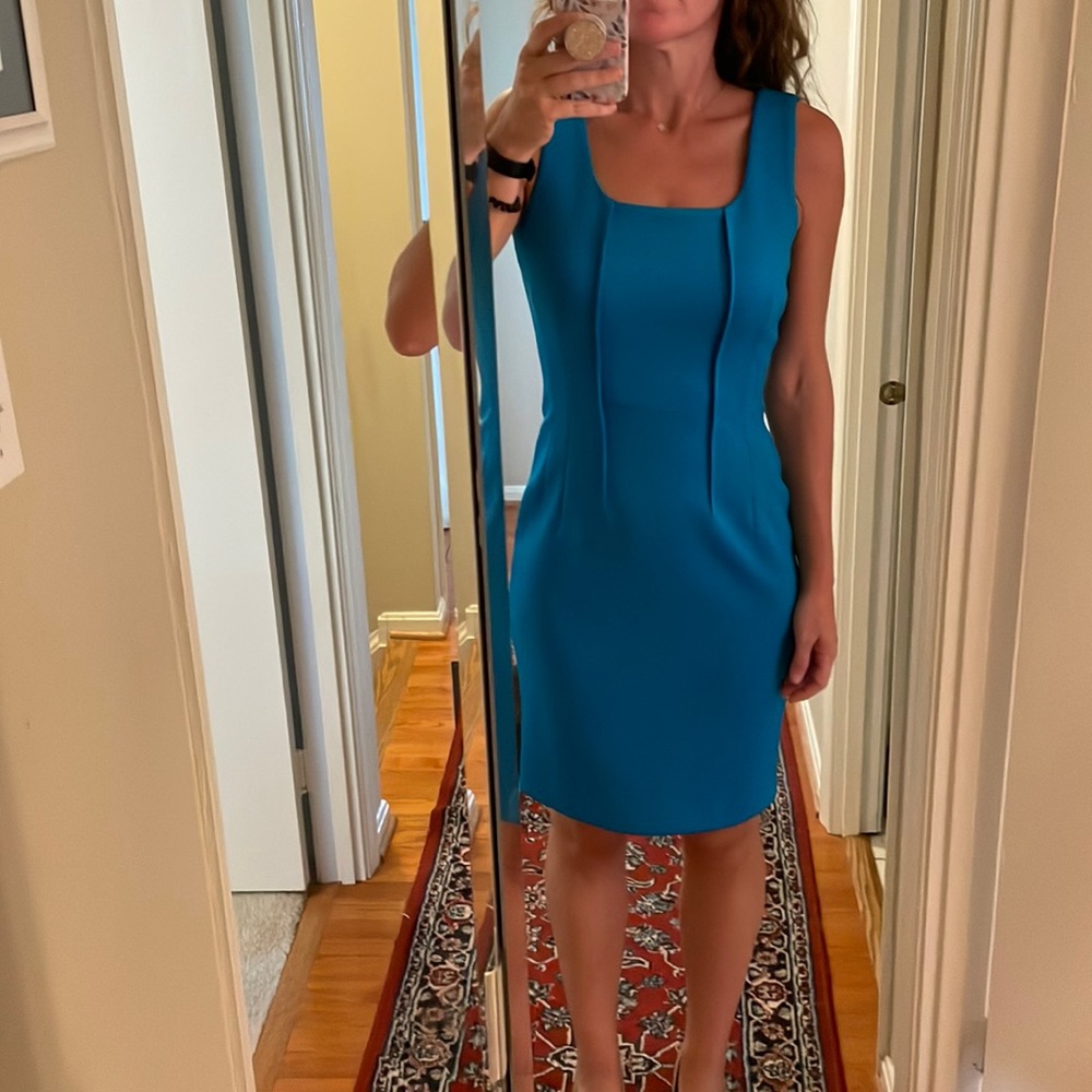 Electric Blue Scuba Calvin Klein dress